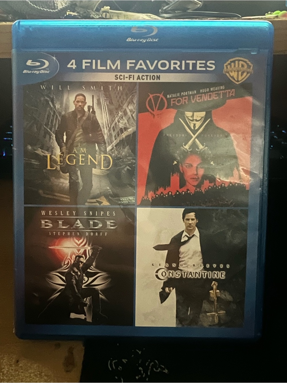 Warner Bros. Blu-ray Case / 3 Films like I am Legend, For Vendetta and Constanti